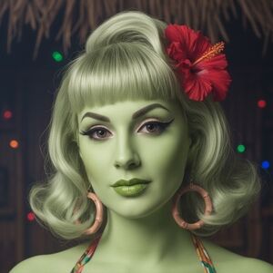 🍹🗿Exotica Mystique "Shore Leave" Bamboo Hoop Earrings🦩✨️